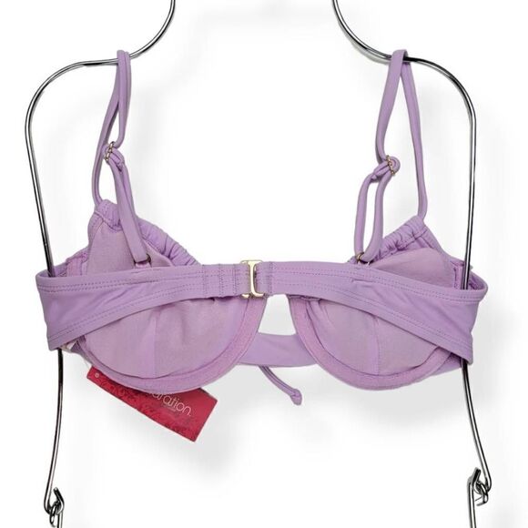 Xhilaration Underwired Lavender Bikini Top Large jrs. 8-10 - Picture 2 of 3